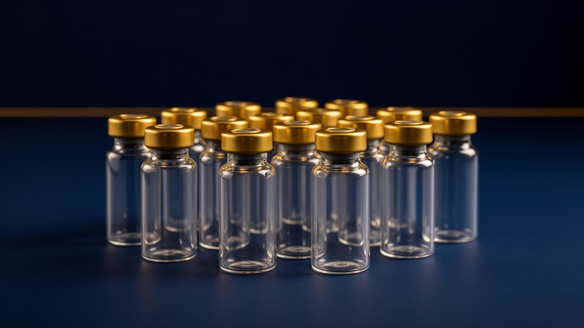 Premium peptide research vials